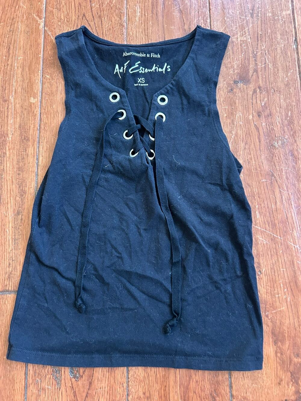 Abercrombie and Fitch Essentials Black Tank Top
